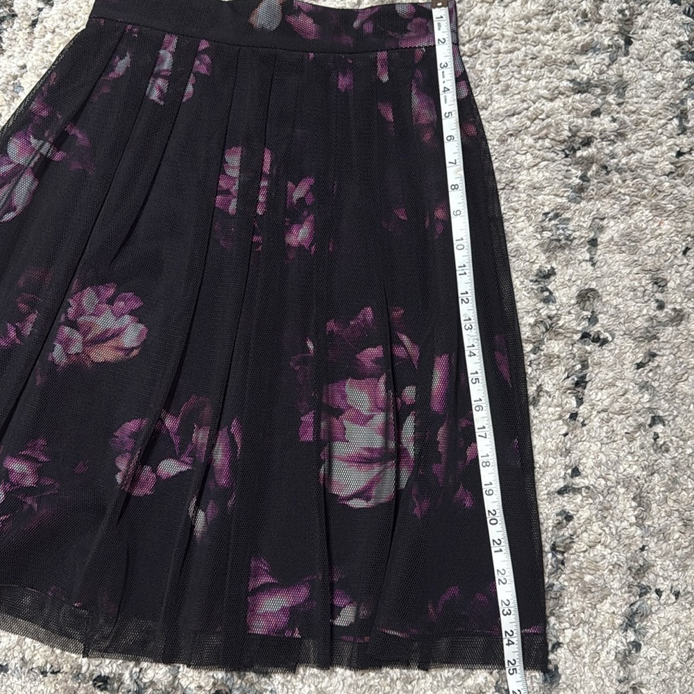 SKIRT of ANTONIO MELANI Black and Pink Pleated - Picture 6 of 6